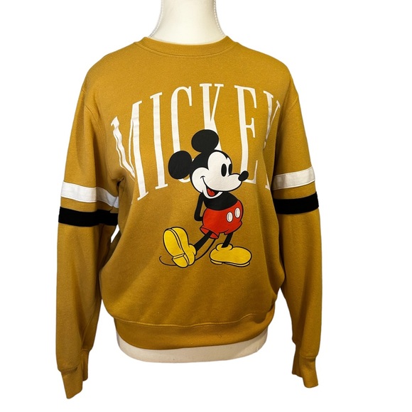 Mickey Mouse vintage look crew neck sweatshirt women size Small - Picture 1 of 6